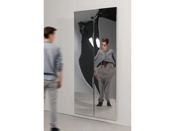 DISTORTING MIRROR 200x45 - Rectangular wall-mounted hall mirror by VIDAME EDITIONS - view 2